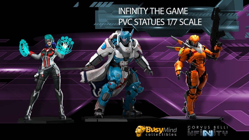 Infinity the game pvc statues